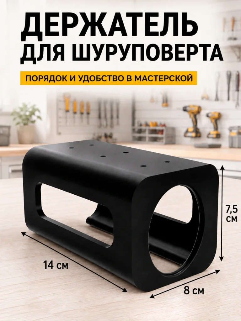 Держатель шуруповёрта — Чёрный, изображение из карточки Ozon